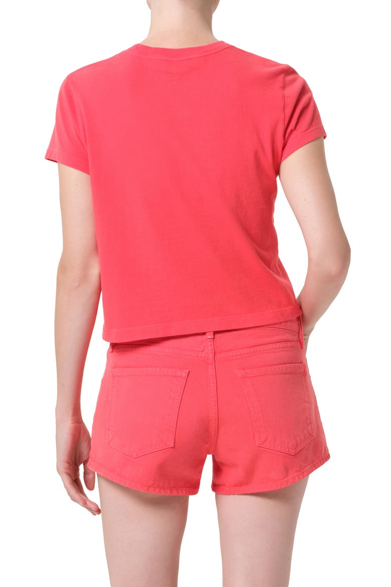 Adine Shrunken Supima® Cotton T-Shirt, Alternate, color, CARNIVAL (MD RED ORANGE)