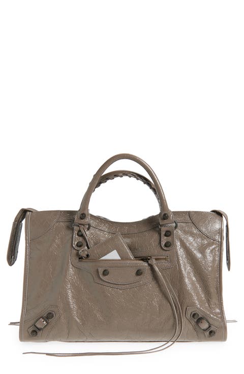 Medium Le City Leather Satchel