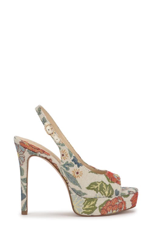 Jessica Simpson Sibilla Slingback Platform Sandal In Multi