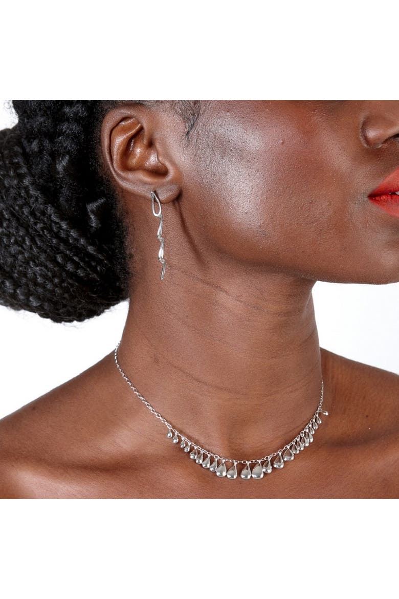 Multi Tear Necklace, Alternate, color, Sterling Silver
