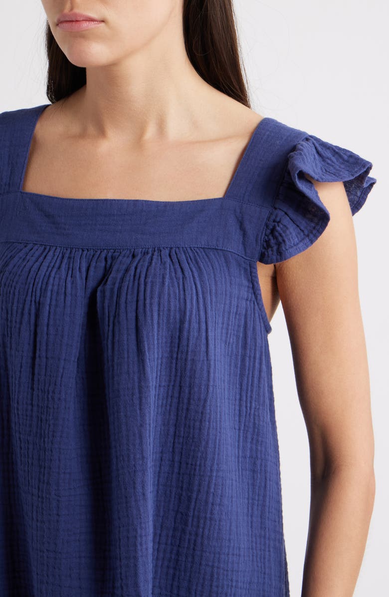 Hatley Patriot Blue Cotton Shift Dress, Alternate, color,