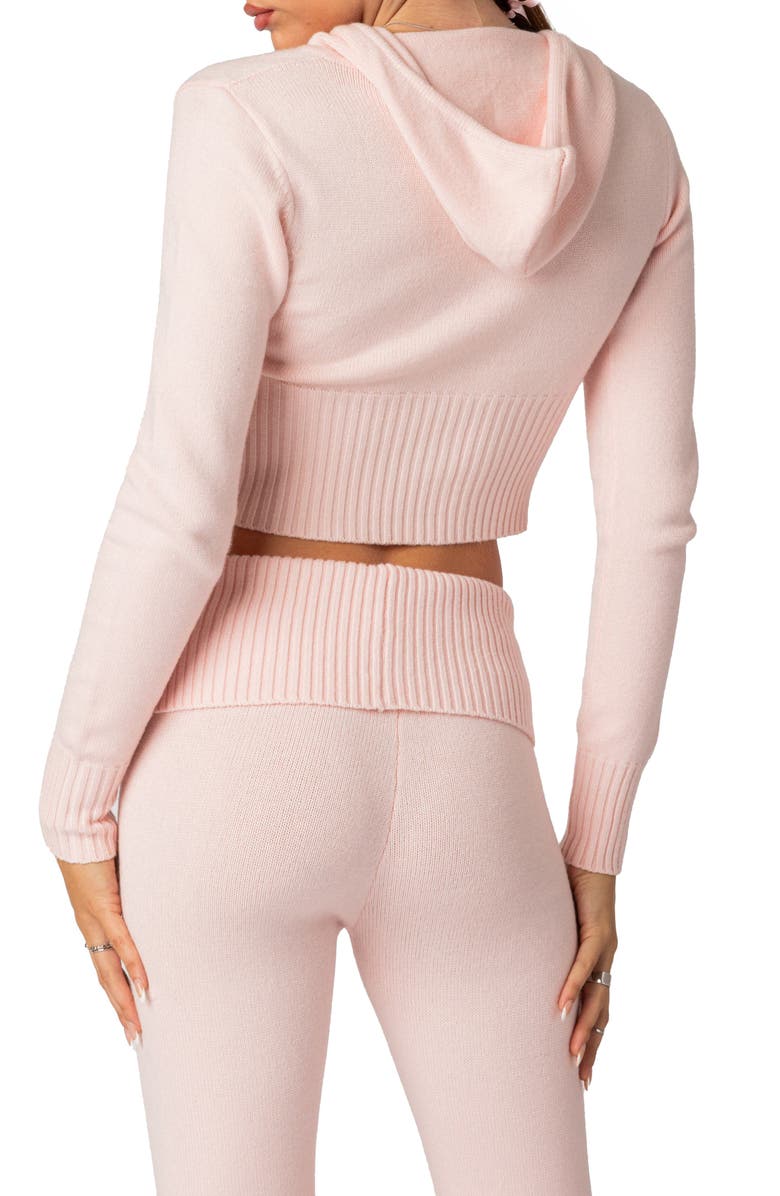 EDIKTED Desiree Hooded Crop Cardigan, Alternate, color, 