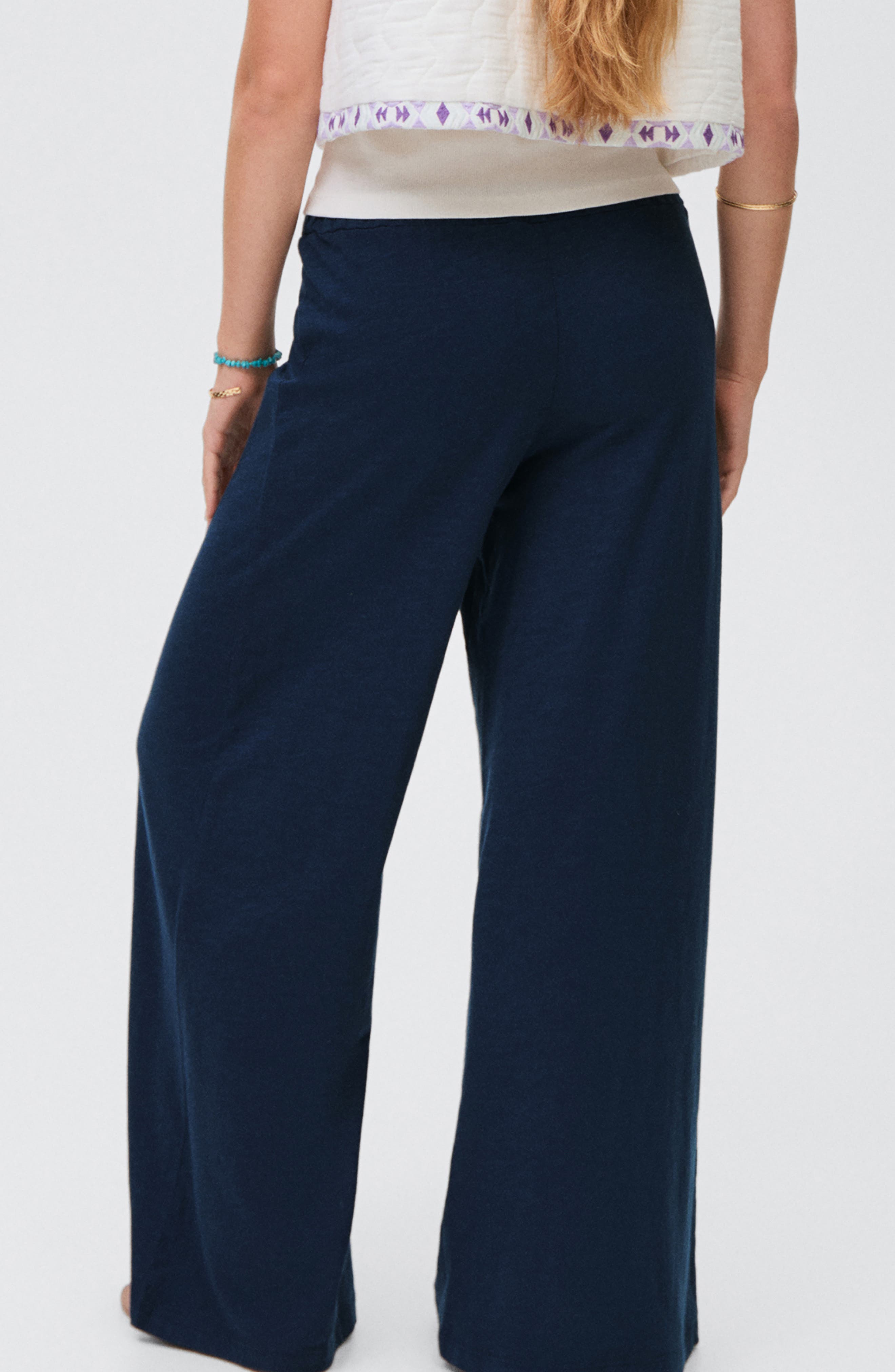 Cotton Wide Leg Pants - image 4