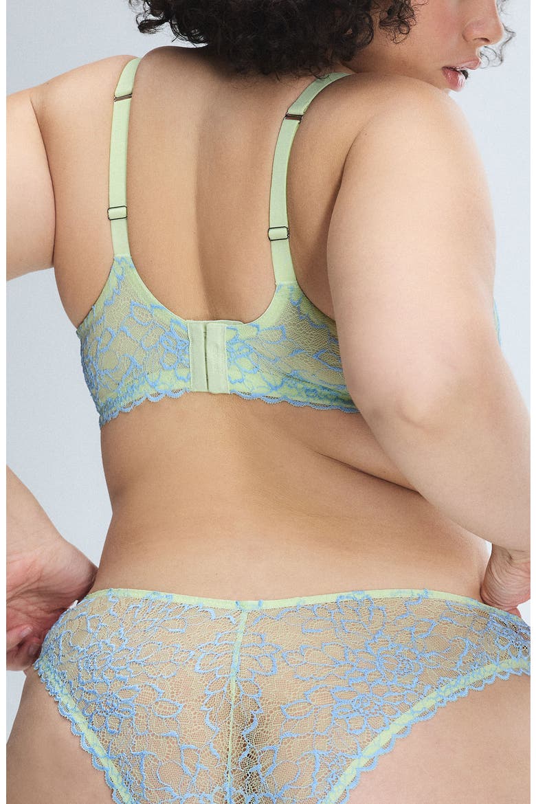 Keepsake Lace Unlined Demi Bra, Alternate, color, PALE GREEN