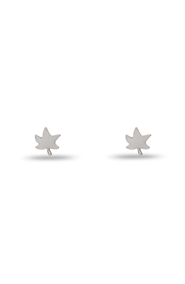 Lele Sadoughi Alpha Phi Stud Earrings, Main, color, Silver 020
