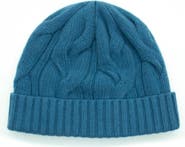 Portolano Cable Knit Cuff Cashmere Beanie