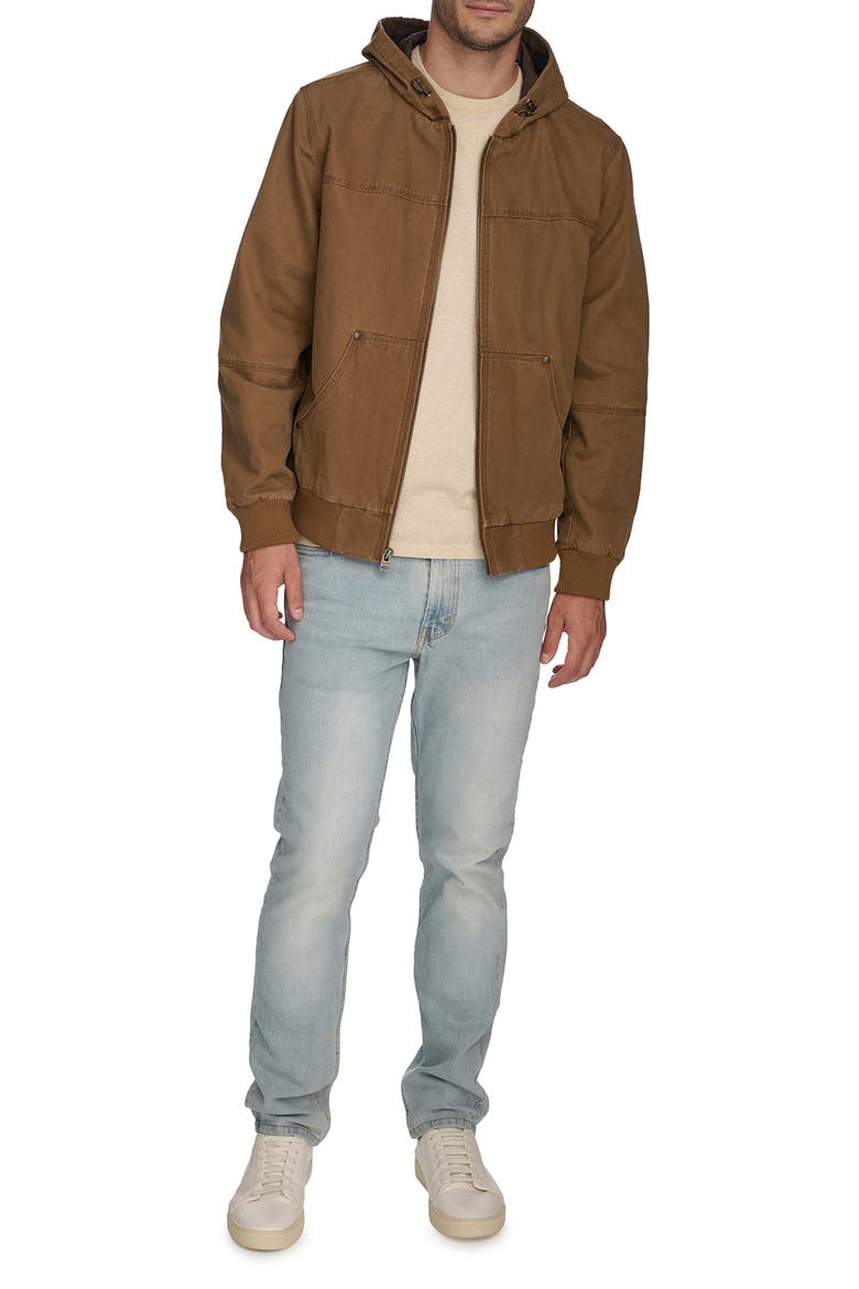 Lightweight Workwear Hooded Jacket, Alternate, color, BROWN