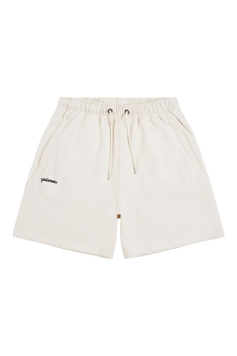 Script Weld Logo Sweat Shorts, Main, color, OATMEAL