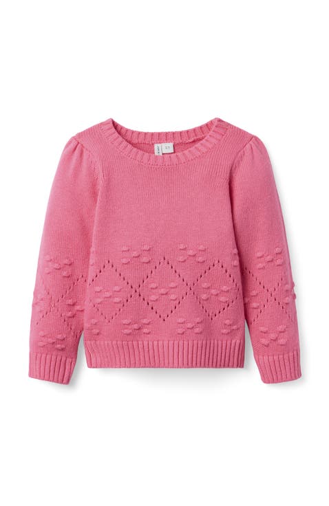 Pointelle Textured Sweater (Little Kid & Big Kid)