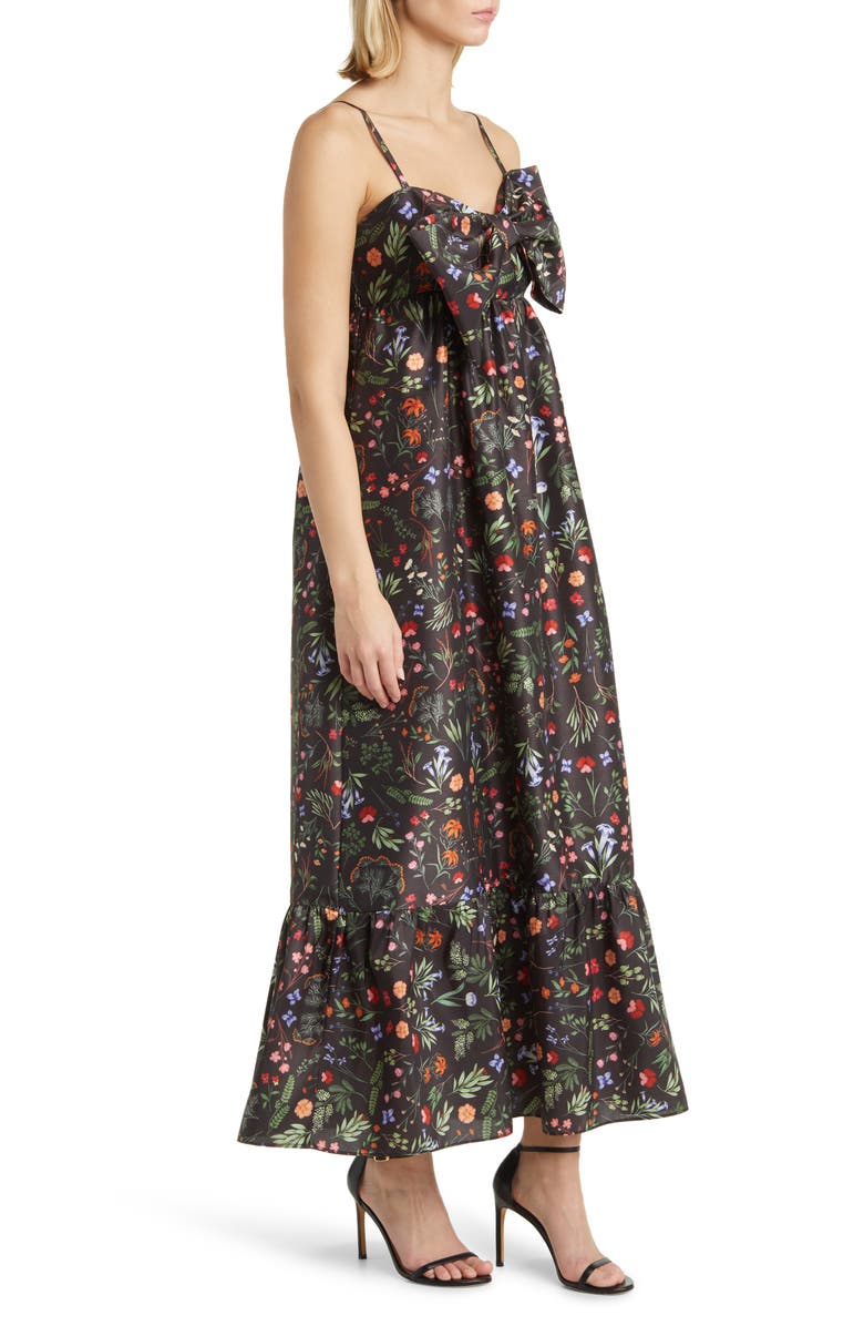 Hutch Olani Bow Flounce Hem Dress, Alternate, color, 