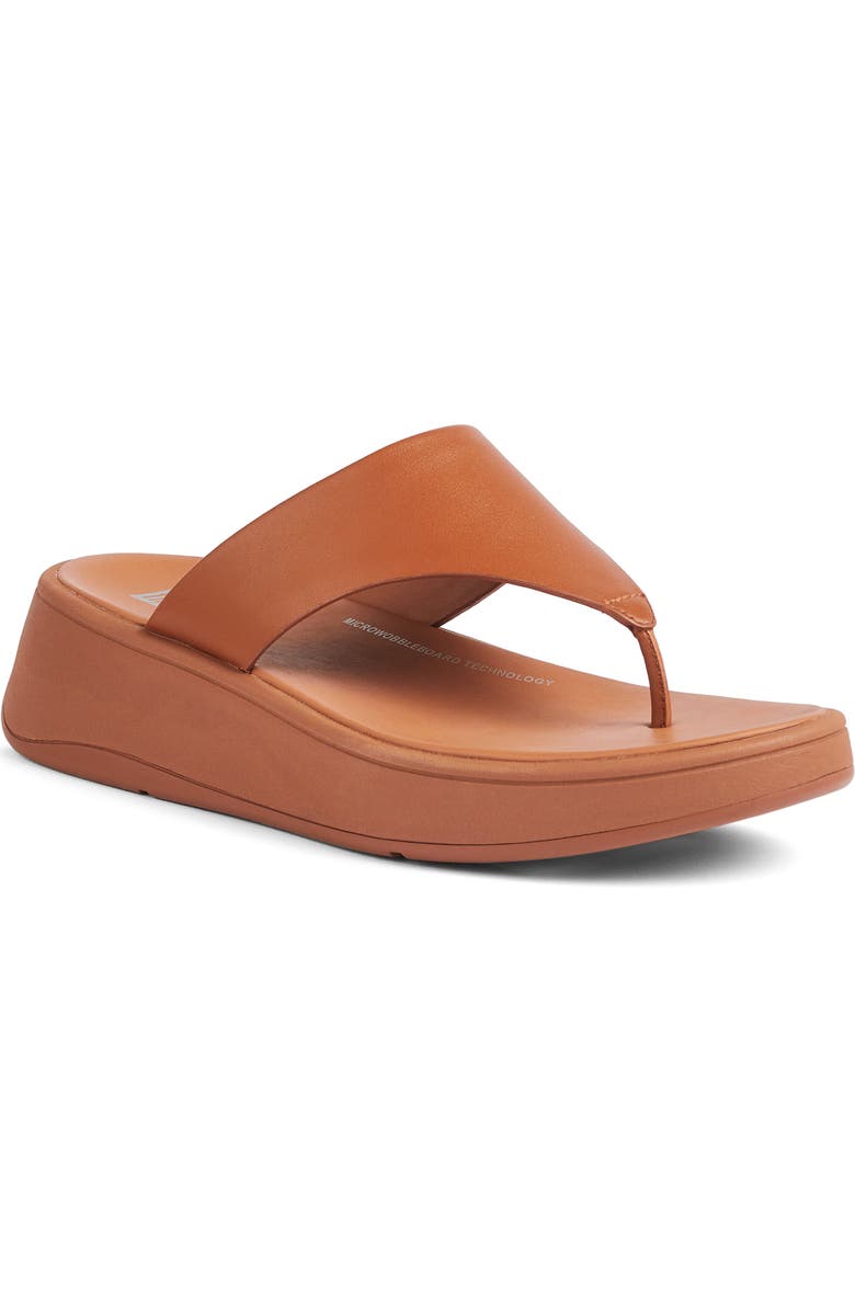 FitFlop F-Mode Platform Sandal, Main, color, Light Tan