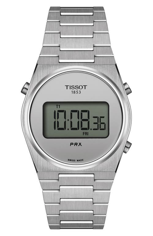 Tissot PRX Digital Bracelet Watch, 35mm in Grey/Metallic at Nordstrom