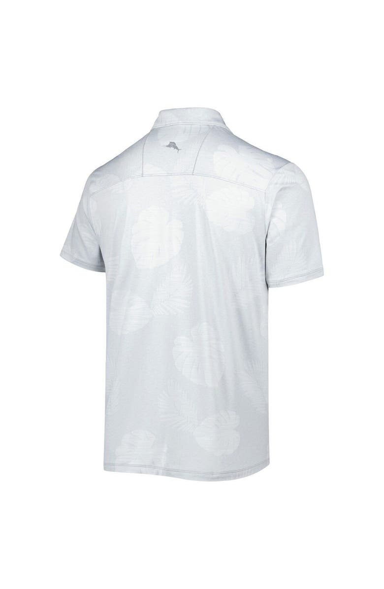 Tommy Bahama Men's Tommy Bahama Gray San Francisco 49ers Throwback Delray Frond IslandZone Polo, Alternate, color, 