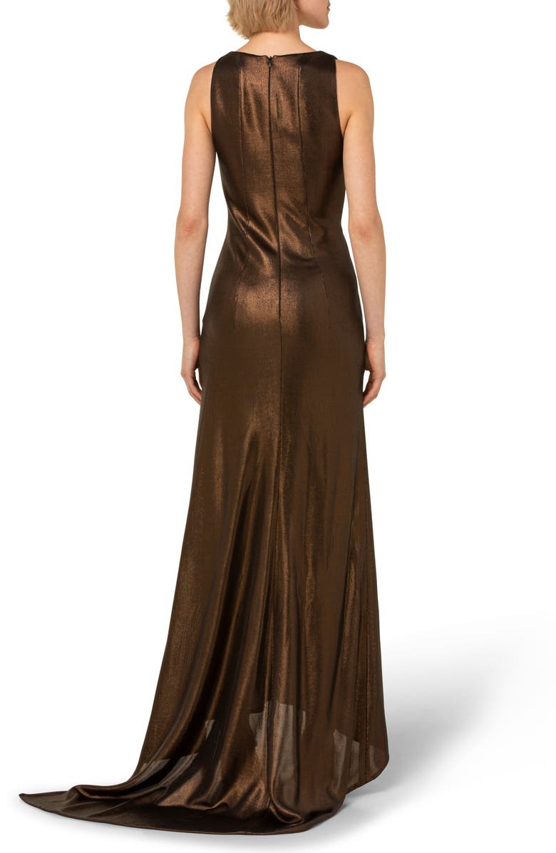 Akris Liquid Jersey Gown with Train, Alternate, color, 