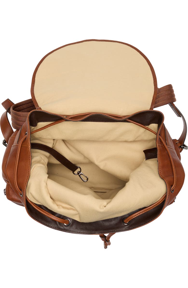 Longchamp 3D Leather Backpack, Alternate, color, Cognac