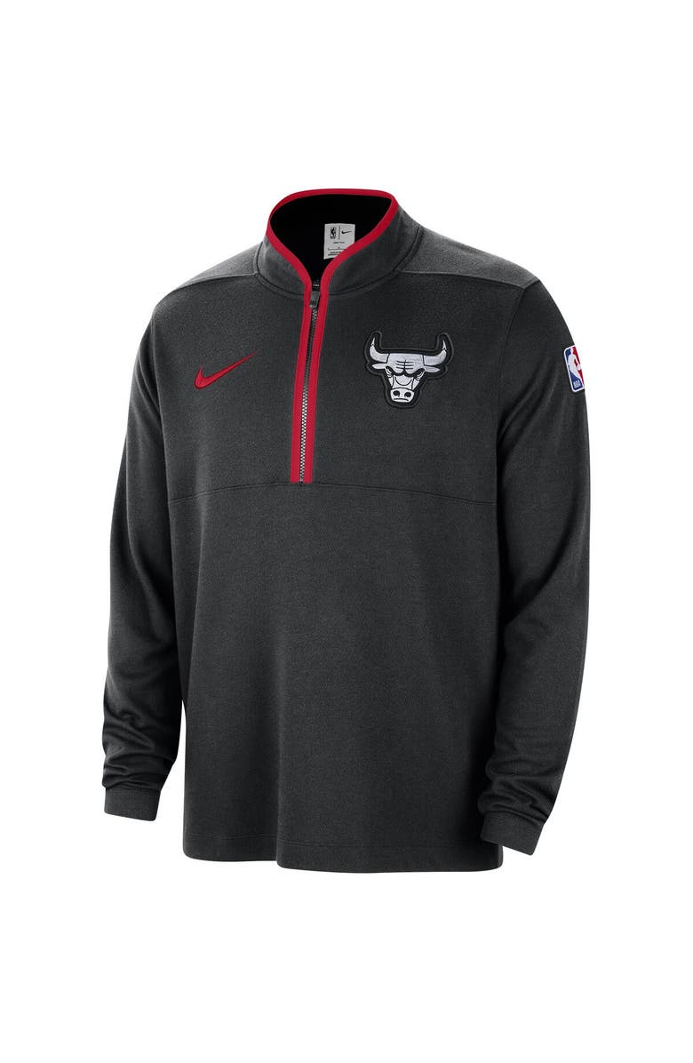 Nike Men's Nike Black Chicago Bulls 2023/24 City Edition Authentic Coaches Half-Zip Top, Alternate, color, 