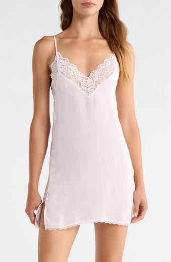 Maxine Lace Trim Satin Chemise