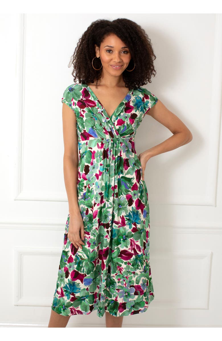 Alie Street London Sara Midi Dress, Alternate, color, Paradise Green