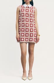 MAUDE CLUB Sawyer Crochet Cotton Blend Minidress
