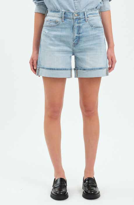 DAZE Easy Rider High Waist Relaxed Denim Shorts