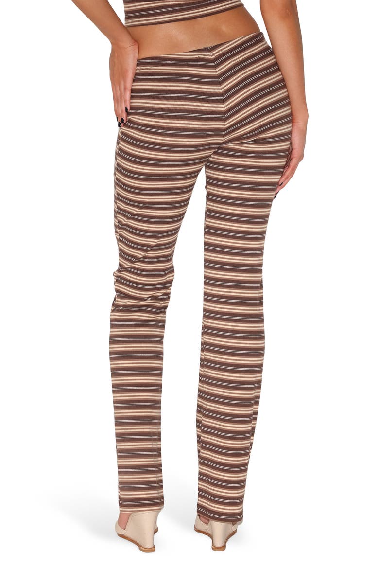 Dillon 2.0 Striped Low Waist Pants, Alternate, color, BROWN MULTI STRIPE
