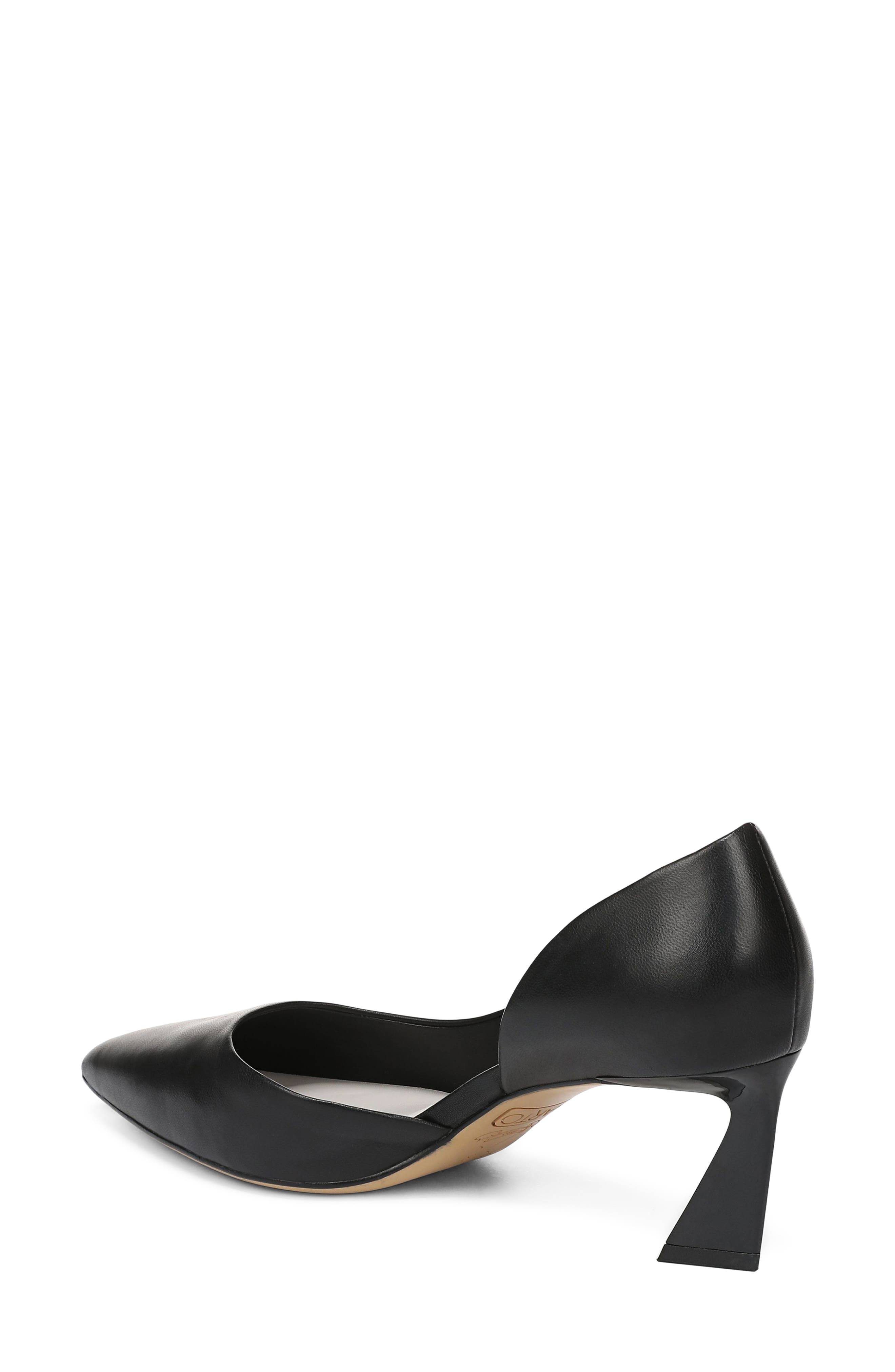 SARTO by Franco Sarto Tawny Pointed Toe Half d'Orsay Pump, Alternate, color, Black