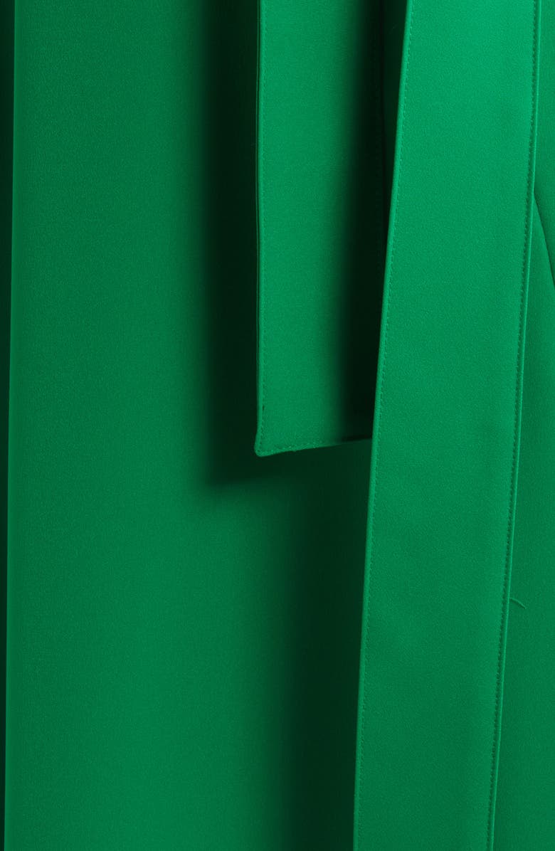 Black Halo Pandora Wrap Front Midi Dress, Alternate, color, 