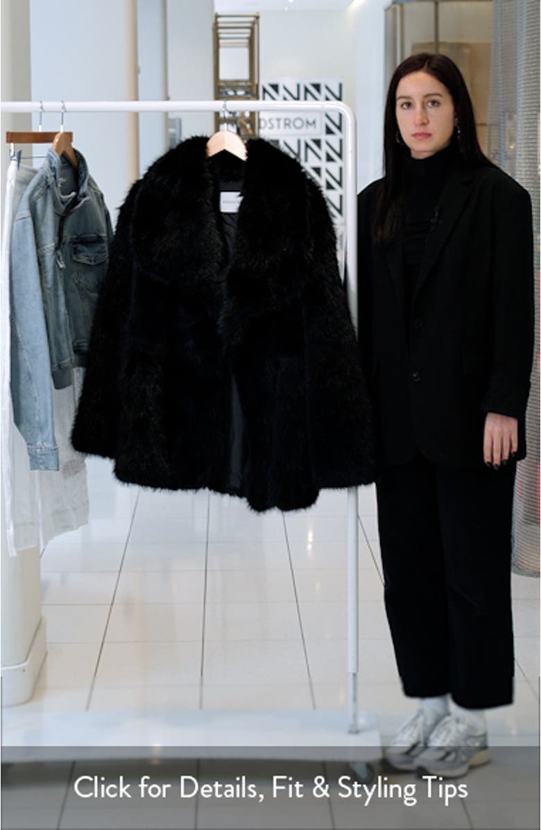 Old Hollywood Faux Fur Jacket, sales video thumbnail