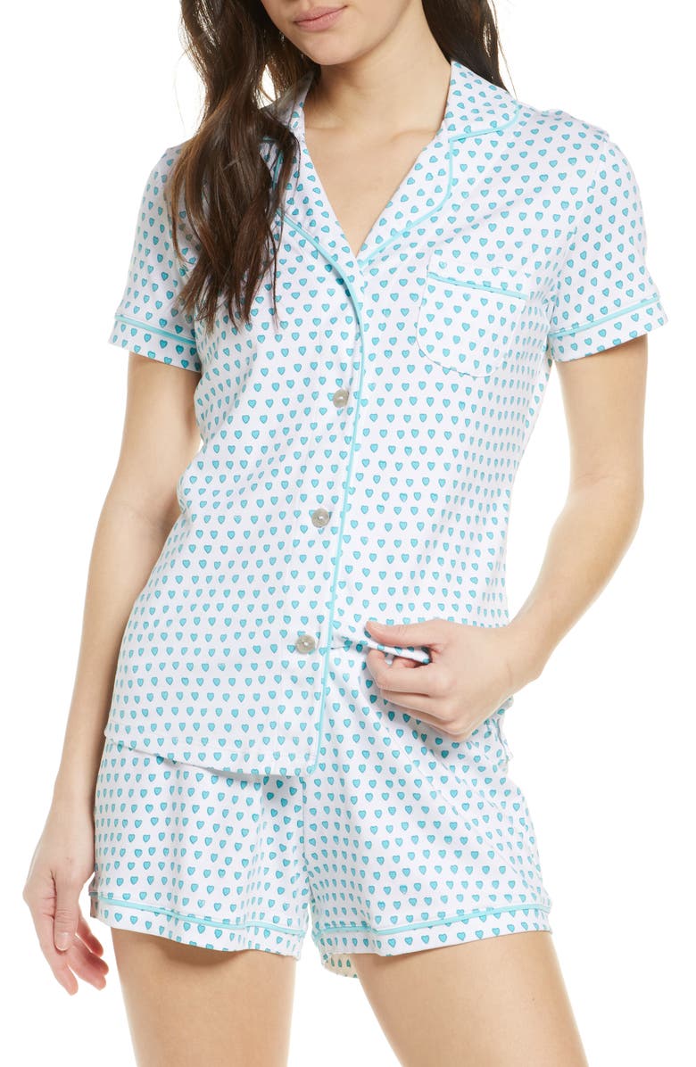Roller Rabbit Heart Short Pajamas, Main, color,