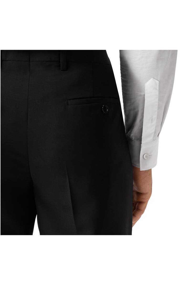 Burberry Classic Fit Wool Mohair Tailored Trousers, Main, color, Black