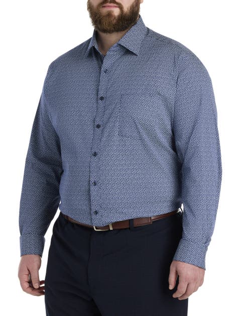Big & Tall Abstract Patterned Performance Dress Shirt