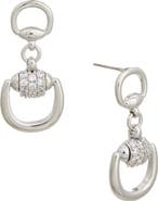 Juvell Cubic Zirconia Doorknocker Drop Earrings