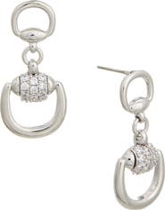 Juvell Cubic Zirconia Doorknocker Drop Earrings