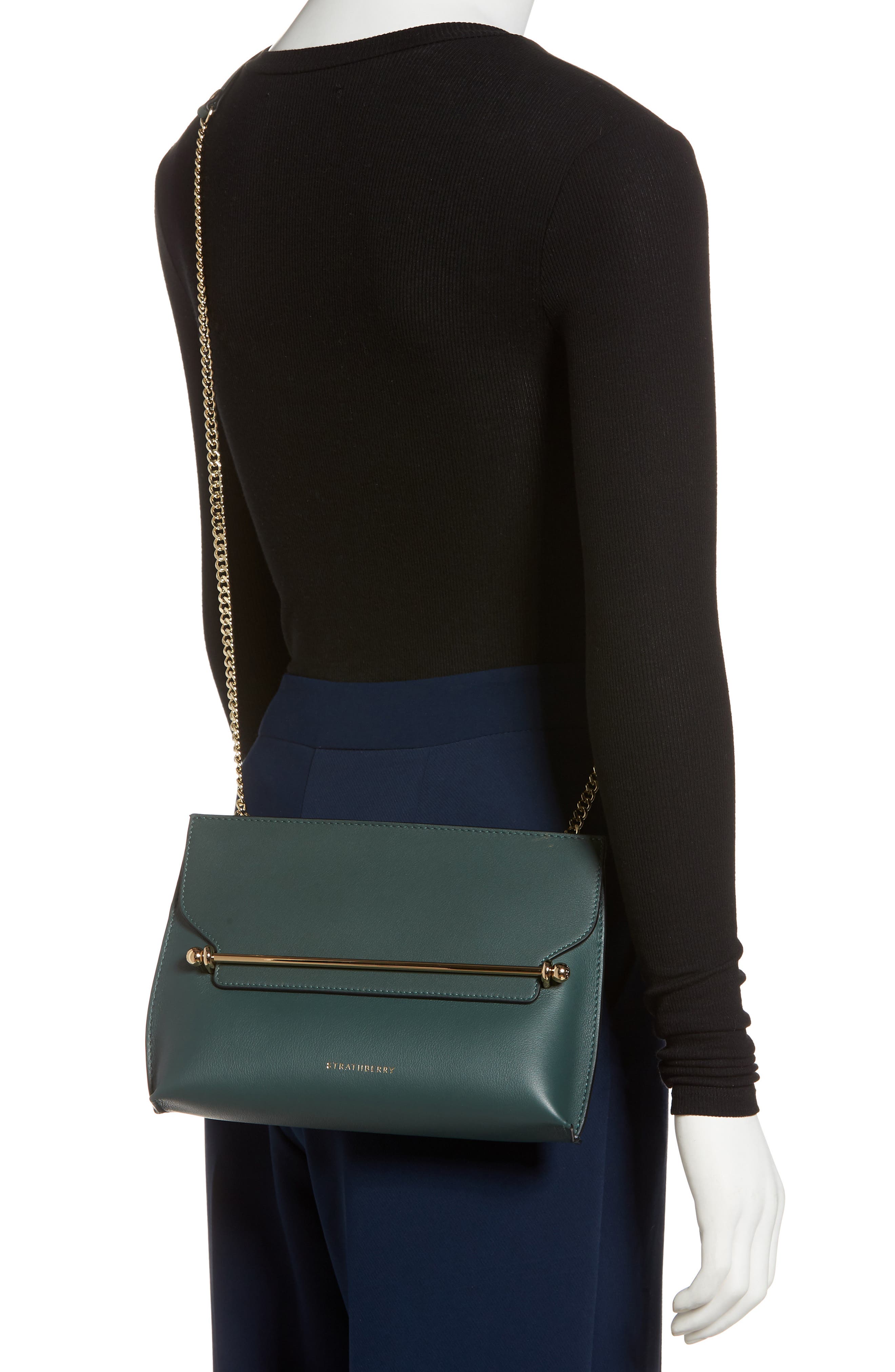 Strathberry Stylist Leather Shoulder Bag, Alternate, color, 