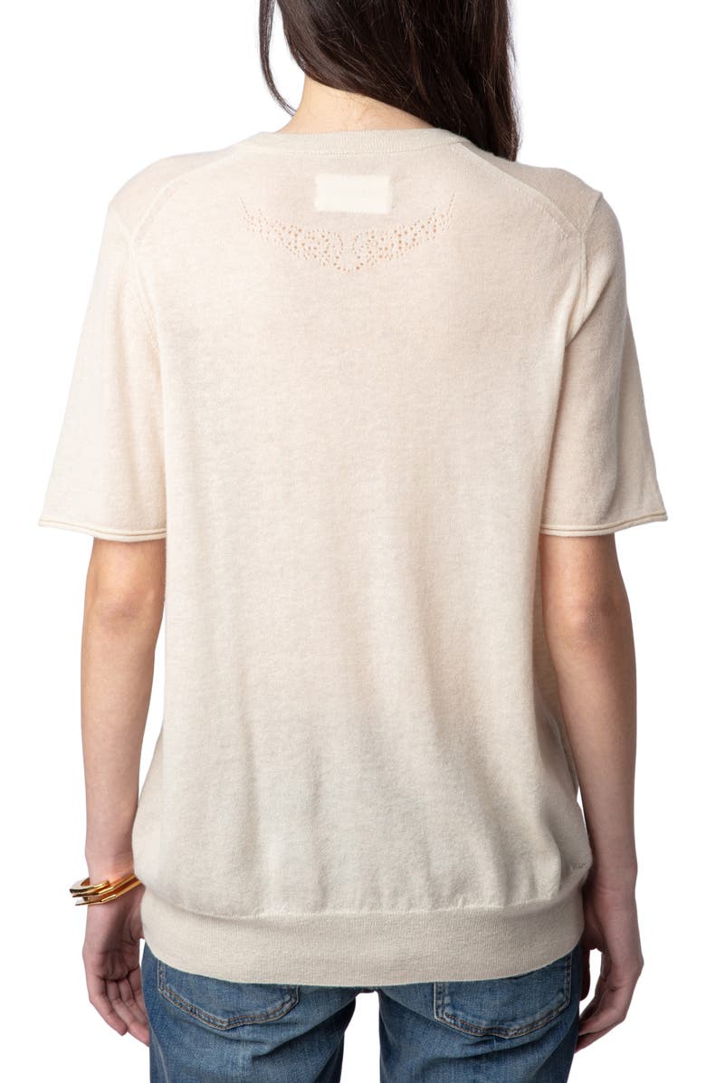 Zadig & Voltaire Ida Wings Cashmere Sweater, Alternate, color,