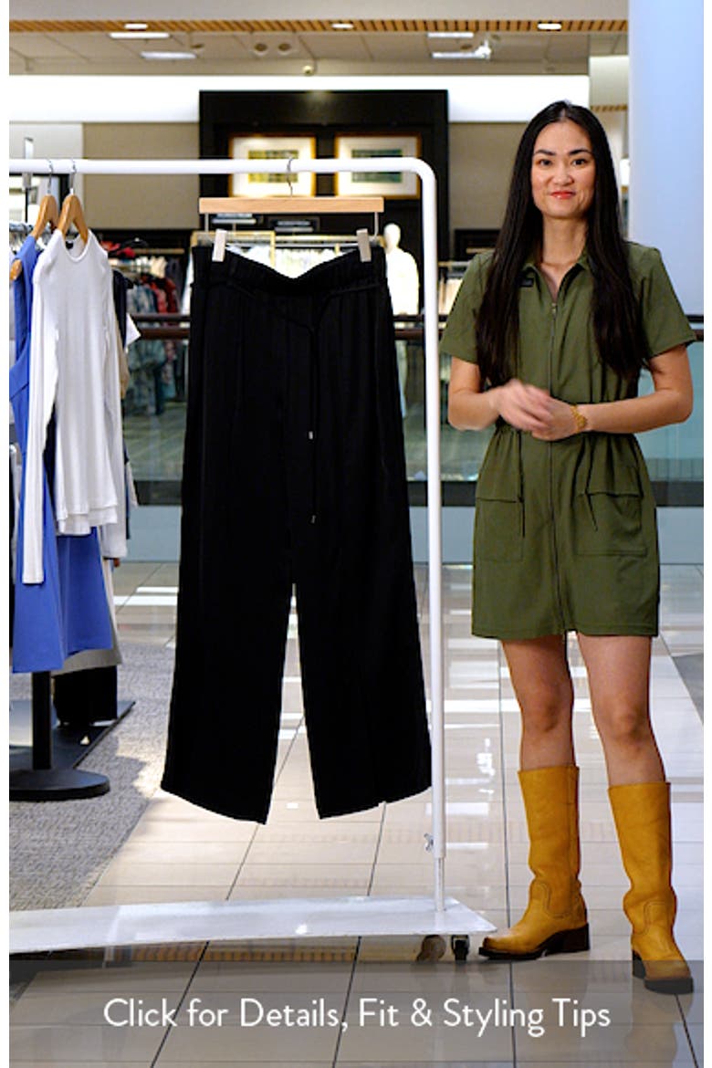 Social Edit Front Slit Satin Pants video