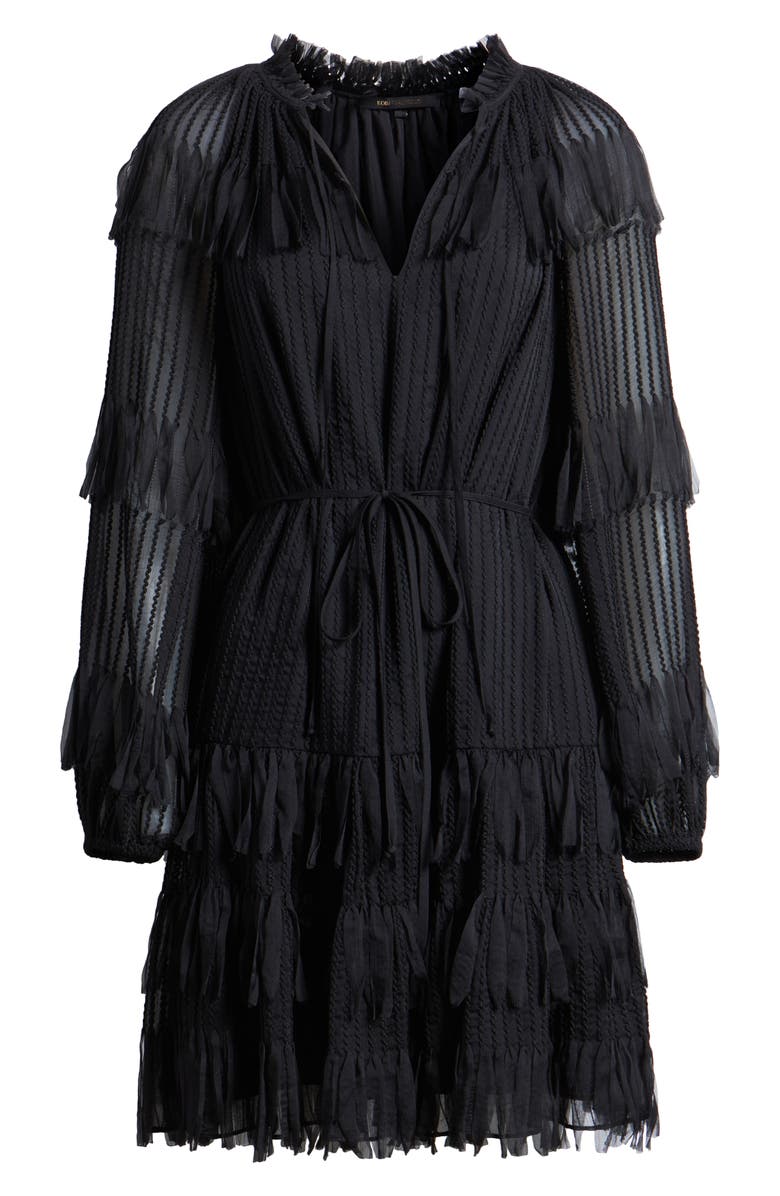 KOBI HALPERIN Nora Long Sleeve Chiffon Cocktail Dress, Alternate, color, 