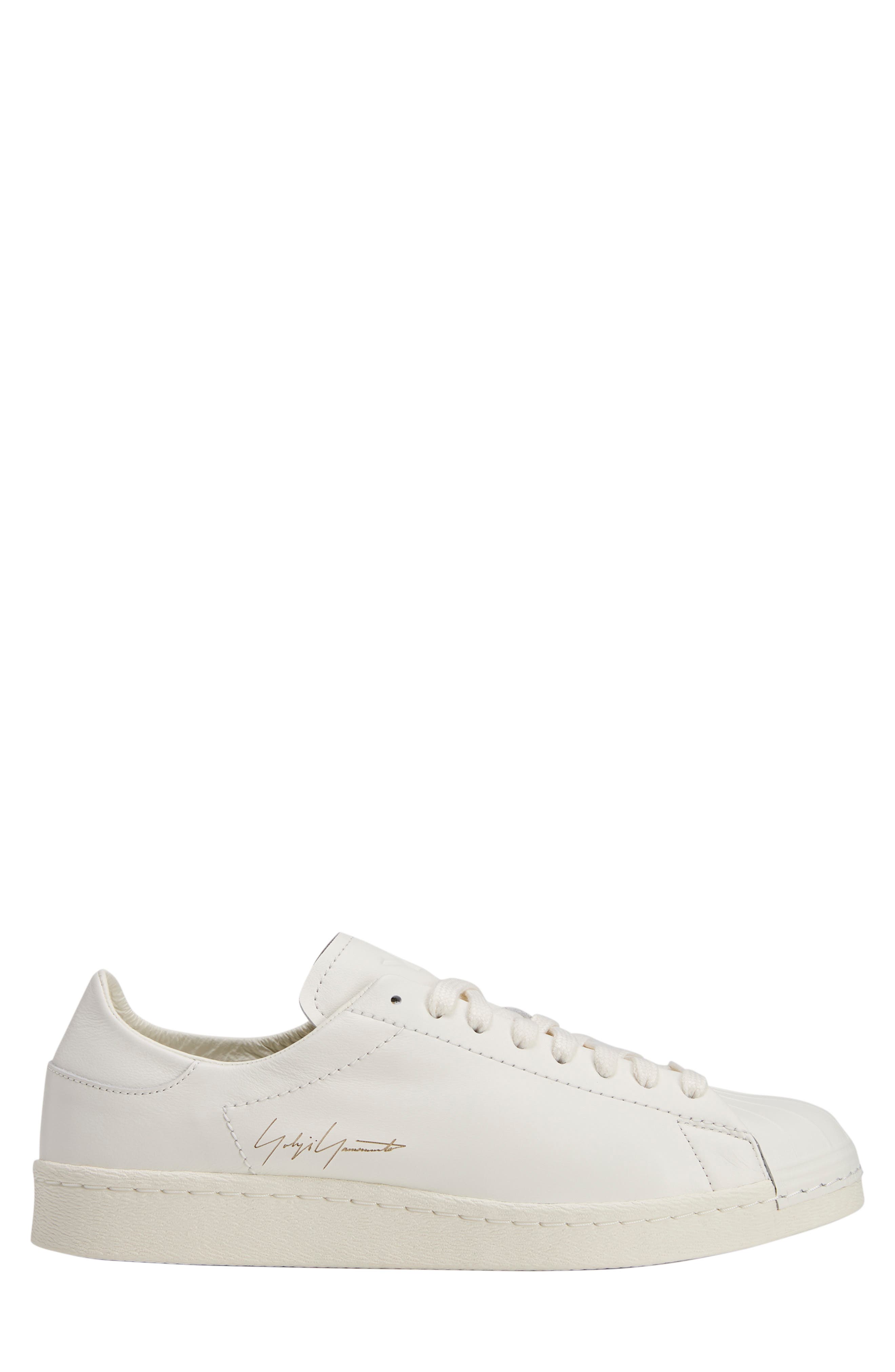 Y-3 Superstar Leather Sneaker, Alternate, color, OFF WHITE