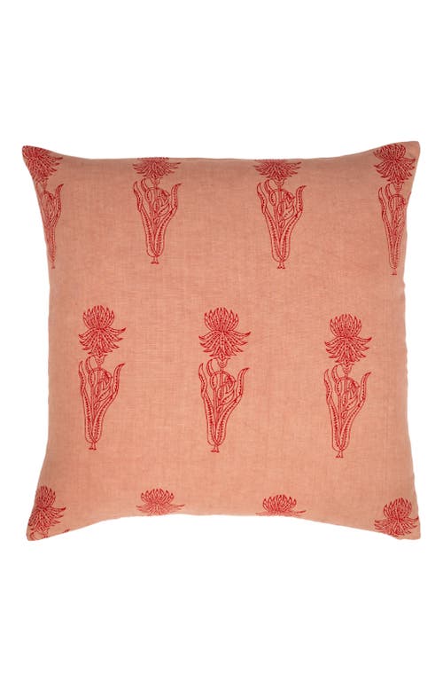 Alamwar Sharmili Decorative Pillow Cover in Coral On Sand 