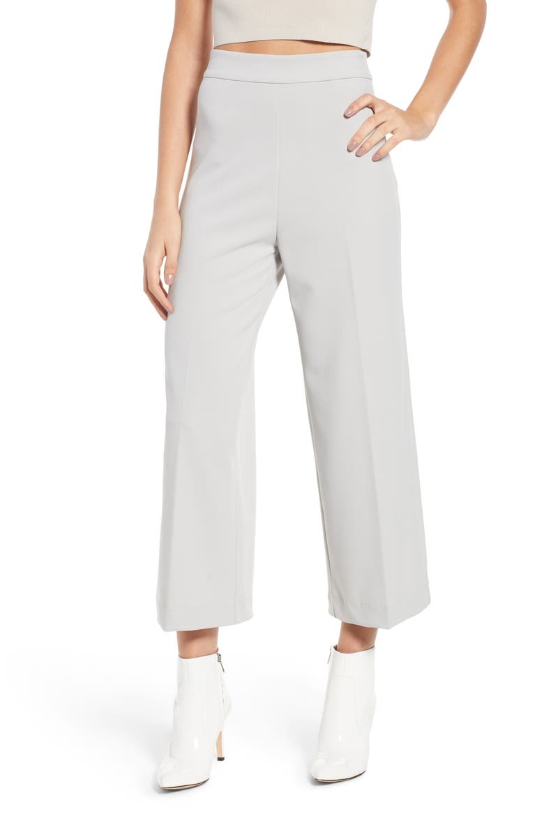 Wide Leg Trouser, Main, color, GREY