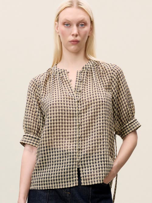 REBECCA TAYLOR REBECCA TAYLOR ASTER GINGHAM BLOUSE