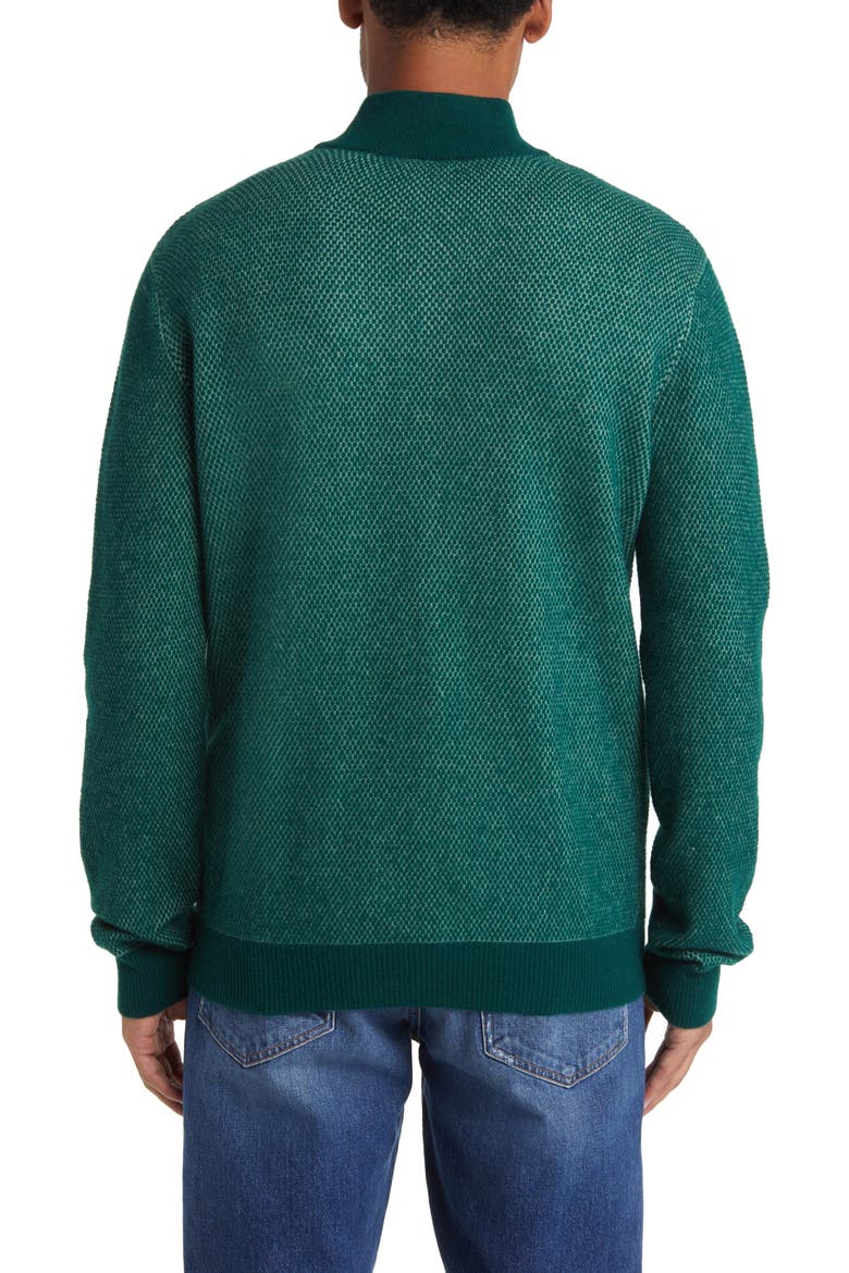 Merino Wool & Cashmere Bird's Eye Sweater, Alternate, color, SAGE