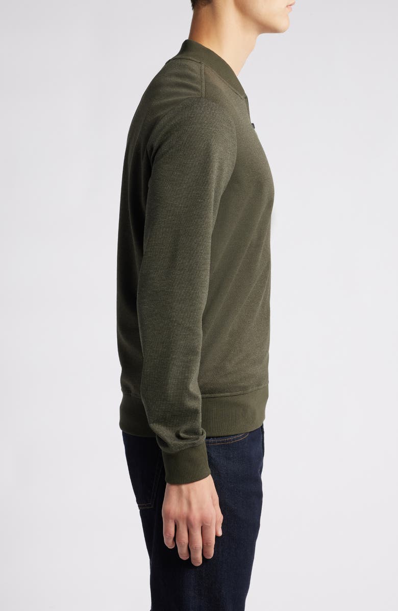 Robert Barakett Gawler Quarter Zip Pullover, Alternate, color, Olive