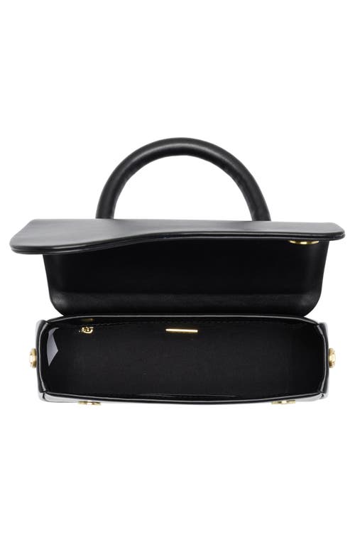 Bcbg Asymmetric Flap Top Handle Bag In Black