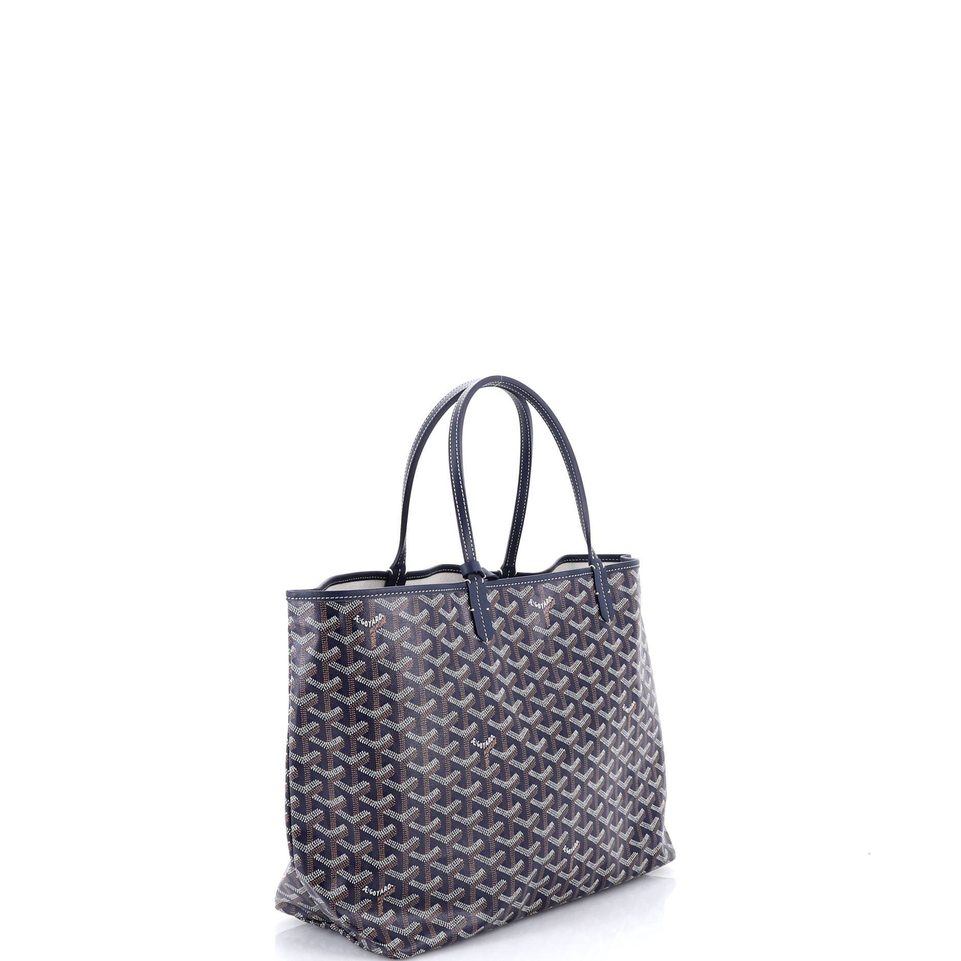 Pre-Owned Goyard Saint Louis Tote Coated Canvas PM, Alternate, color, Blue