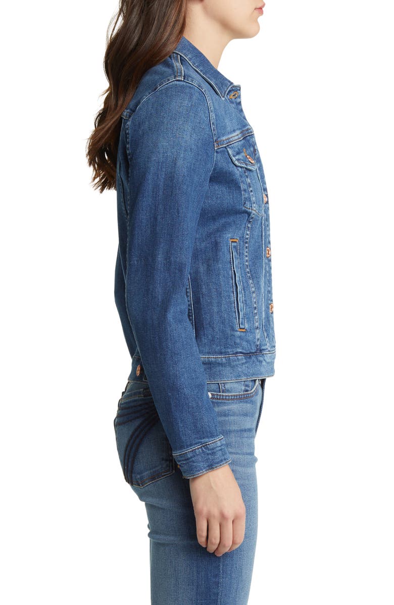 7 For All Mankind Modern Denim Trucker Jacket, Alternate, color, 