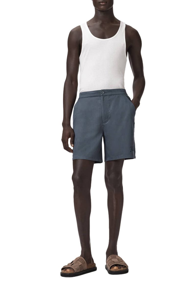 Circe Flat Front Shorts, Alternate, color, MOONSTONE BLUE