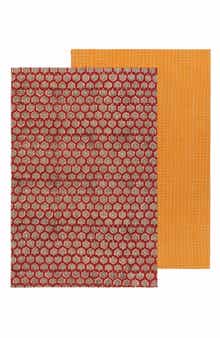 Field Block Print Cotton Dish Towel