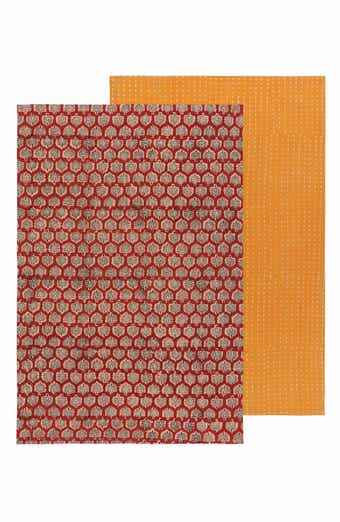 Field Block Print Cotton Dish Towel