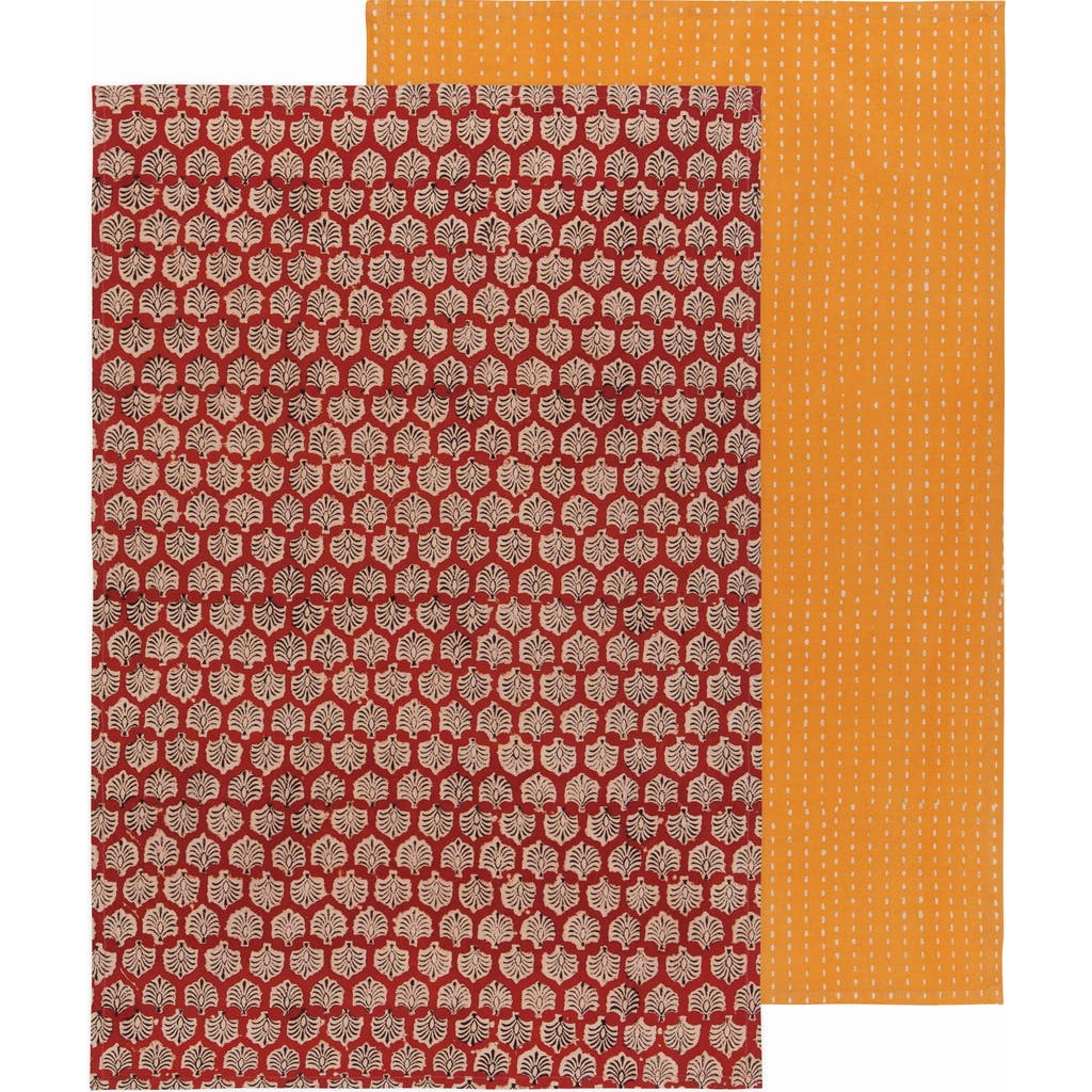 Now Designs Field Block Print Cotton Dish Towel